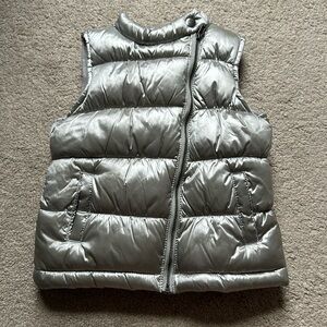 NWOT Silver Toddler Puffer Vest Sz 2T